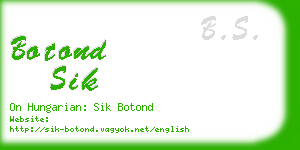 botond sik business card